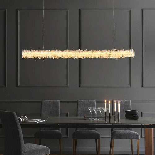 Besy Rock Crystal Linear Chandelier