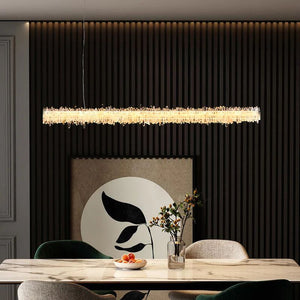 Besy Rock Crystal Linear Chandelier