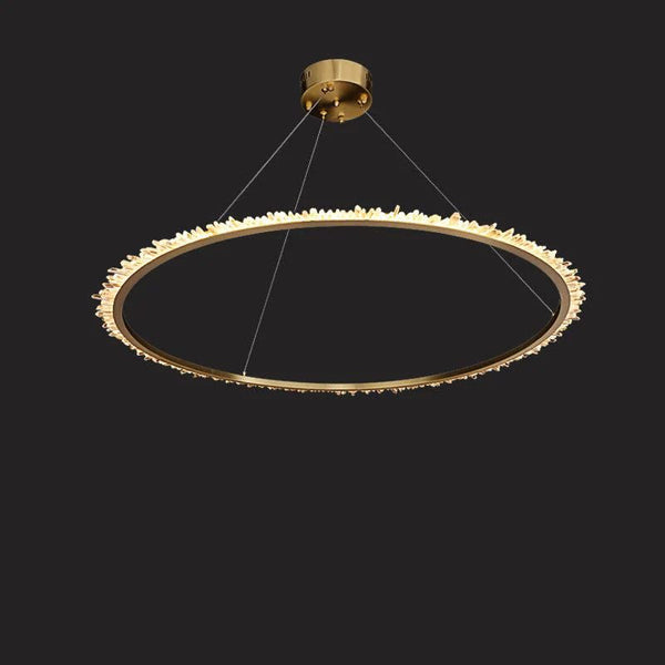 Besy Rock Crystal Ring Chandelier