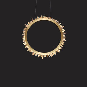 Besy Rock Crystal Ring Chandelier