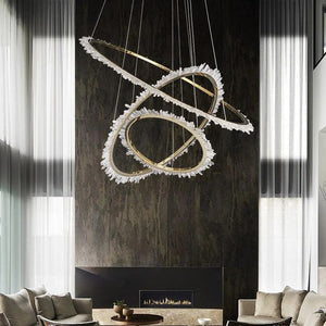 Besy Rock Crystal Ring Chandelier