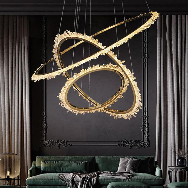Besy Rock Crystal Ring Chandelier