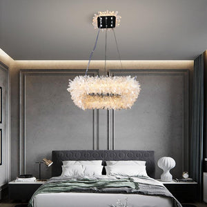 Besy Rock Crystal Square Modern Chandelier