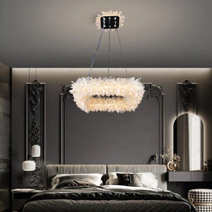 Besy Rock Crystal Square Modern Chandelier