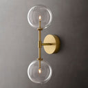 Glass Globe Linear Bedroom Sconce