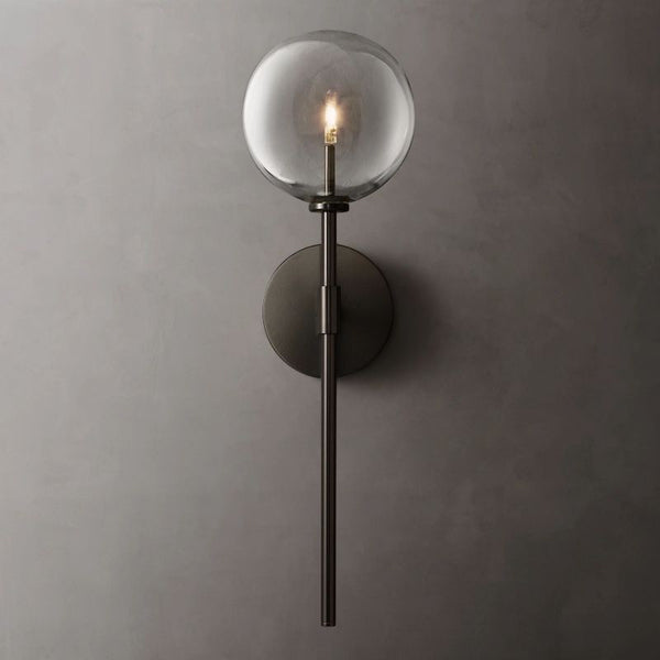 Glass Globe Bedroom Sconce