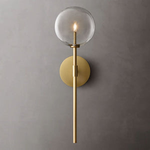 Glass Globe Bedroom Sconce