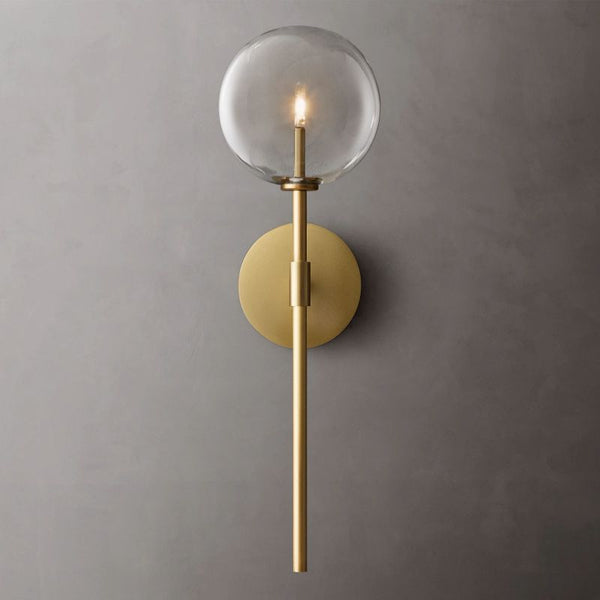 Glass Globe Bedroom Sconce