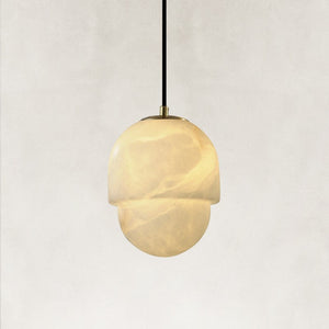 Glowstone Alabaster Pendant 6"D
