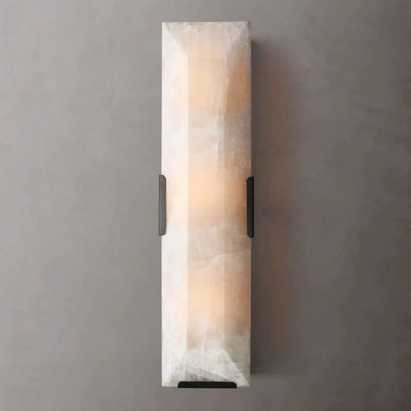 Harlow Alabaster Linear Bedroom Sconce