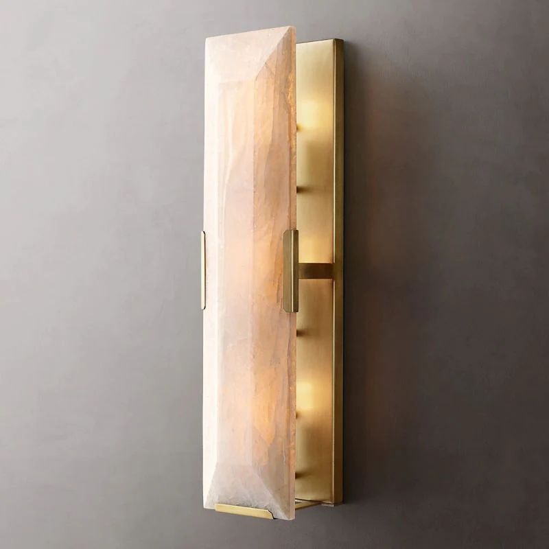 Harlow Alabaster Linear Bedroom Sconce