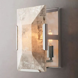 Harlou Alabaster Short Bedroom Wall Sconce