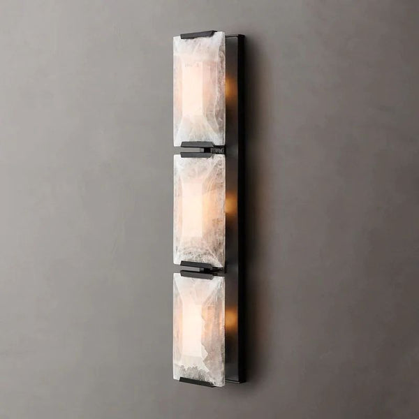 Harlou Alabaster Triple Bedroom Sconce