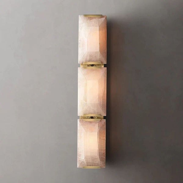 Harlou Alabaster Triple Bedroom Sconce