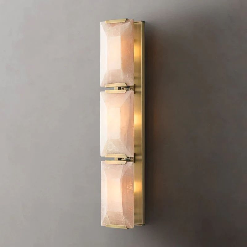 Harlou Alabaster Triple Bedroom Sconce