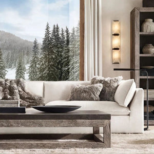 Harlou Alabaster Triple Bedroom Sconce