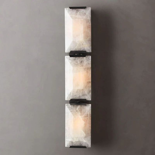 Harlou Alabaster Triple Bedroom Sconce