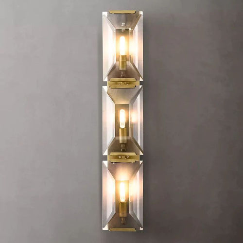 Harlou Crystal Triple Wall Sconce