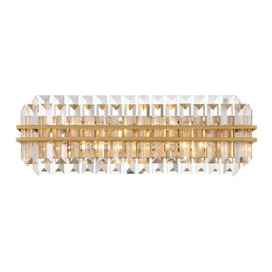 Hayes Crystal 4 Light Bathroom Wall Sconce
