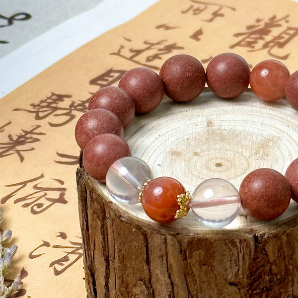 Love & Clarity Bracelet Rose Aromatherapy Healing Energy Bracelet