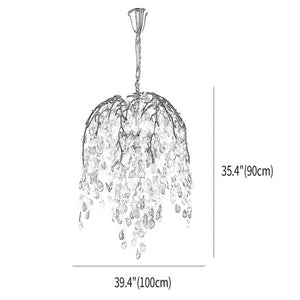 Ldyllic Glass Leaves Chandelier