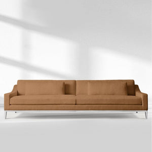 Italia Slope Arm Sofa - Metal Base