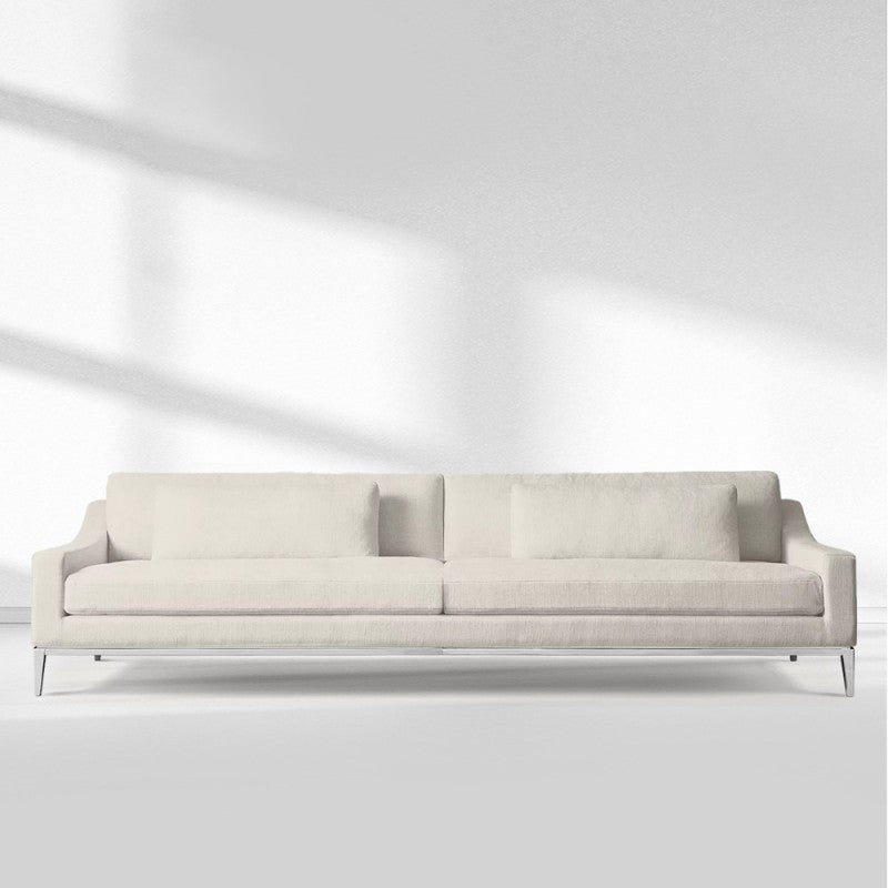 Italia Slope Arm Sofa - Metal Base