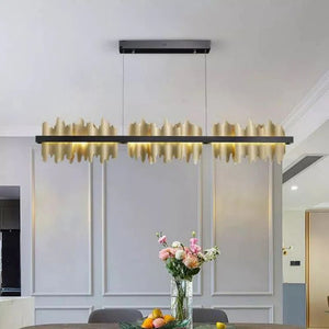 Kakira Modern Sculpture Linear Dining Room Chandelier