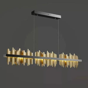 Kakira Modern Sculpture Linear Dining Room Chandelier