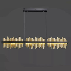 Kakira Modern Sculpture Linear Dining Room Chandelier