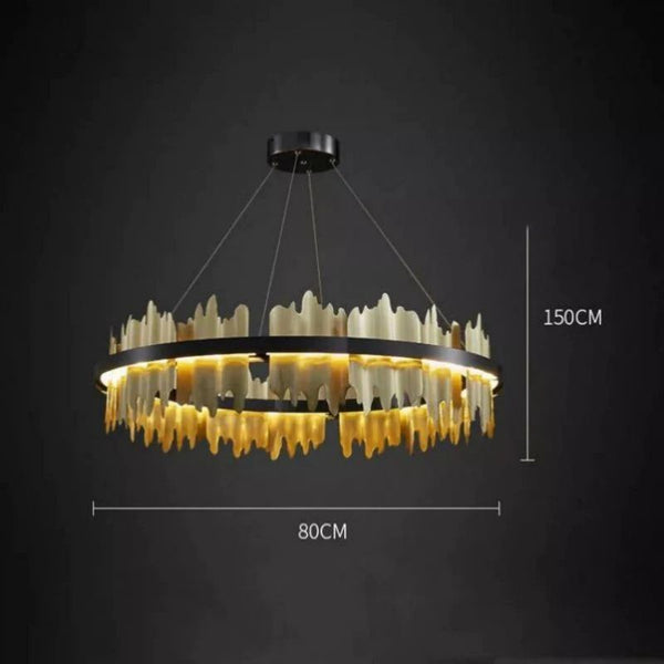 Kakira Modern Sculpture Round Chandelier