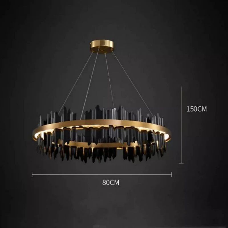 Kakira Modern Sculpture Round Chandelier