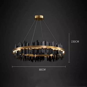 Kakira Modern Sculpture Round Chandelier