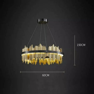 Kakira Modern Sculpture Round Chandelier