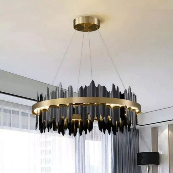 Kakira Modern Sculpture Round Chandelier