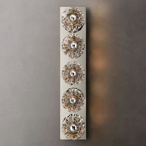 Kristina Clear Glass Linear Grand Bathroom Wall Sconce