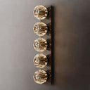 Kristina Clear Glass Linear Grand Bathroom Wall Sconce