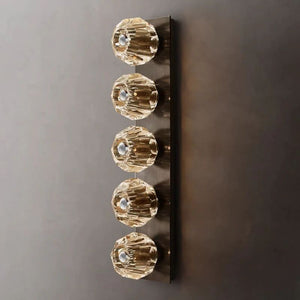 Kristina Clear Glass Linear Grand Bathroom Wall Sconce