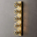 Kristina Clear Glass Linear Grand Bathroom Wall Sconce