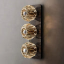 Kristina Clear Glass Linear Short Bathroom Wall Sconce