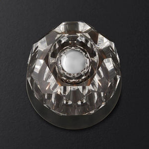 Kristina Clear Glass Petite Bedroom Wall Sconce