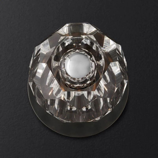 Kristina Clear Glass Petite Bedroom Wall Sconce