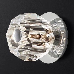 Kristina Clear Glass Petite Bedroom Wall Sconce