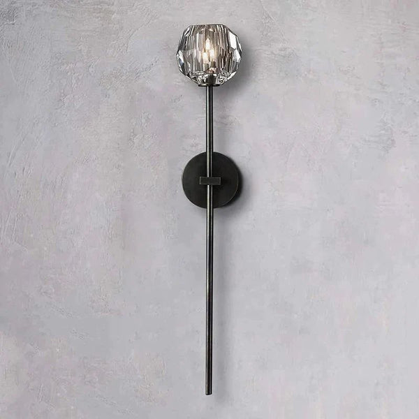 Kristina Glass Grand Bathroom Wall Sconce