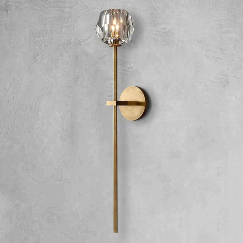 Kristina Glass Grand Bathroom Wall Sconce