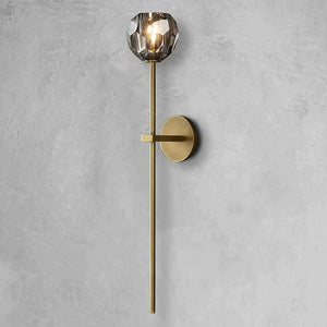 Kristina Glass Grand Bathroom Wall Sconce