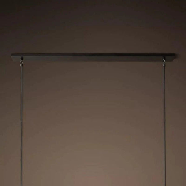 Kristina Glass Linear Dining Room Chandelier 48"