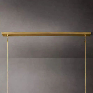 Kristina Glass Linear Dining Room Chandelier 48"