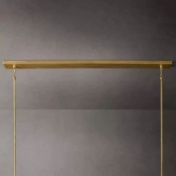 Kristina Glass Linear Dining Room Chandelier 48"