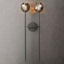 Kristina Smoke Glass Double Grand Bedroom Wall Sconce